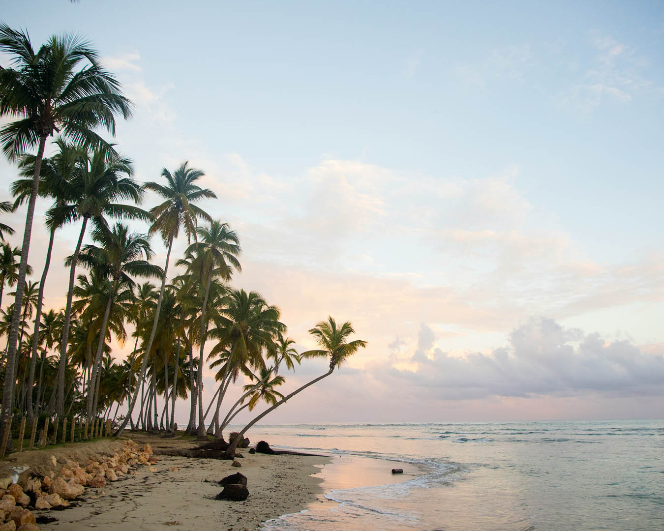 Sunset from a beach in the Dominican Republic