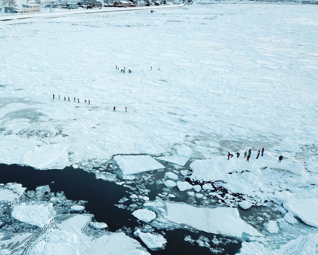 Drift Ice Walk in Shiretoko Park, along the Hokkaido East Trail