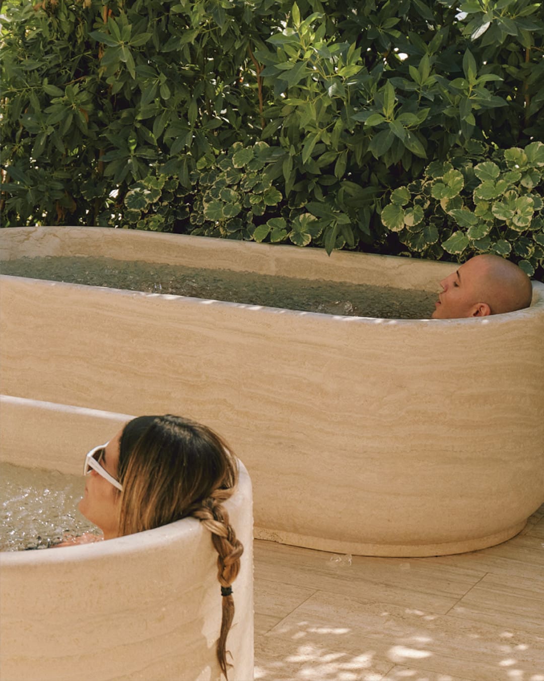 Ice plunge baths at Palm Heights in Cayman Islands