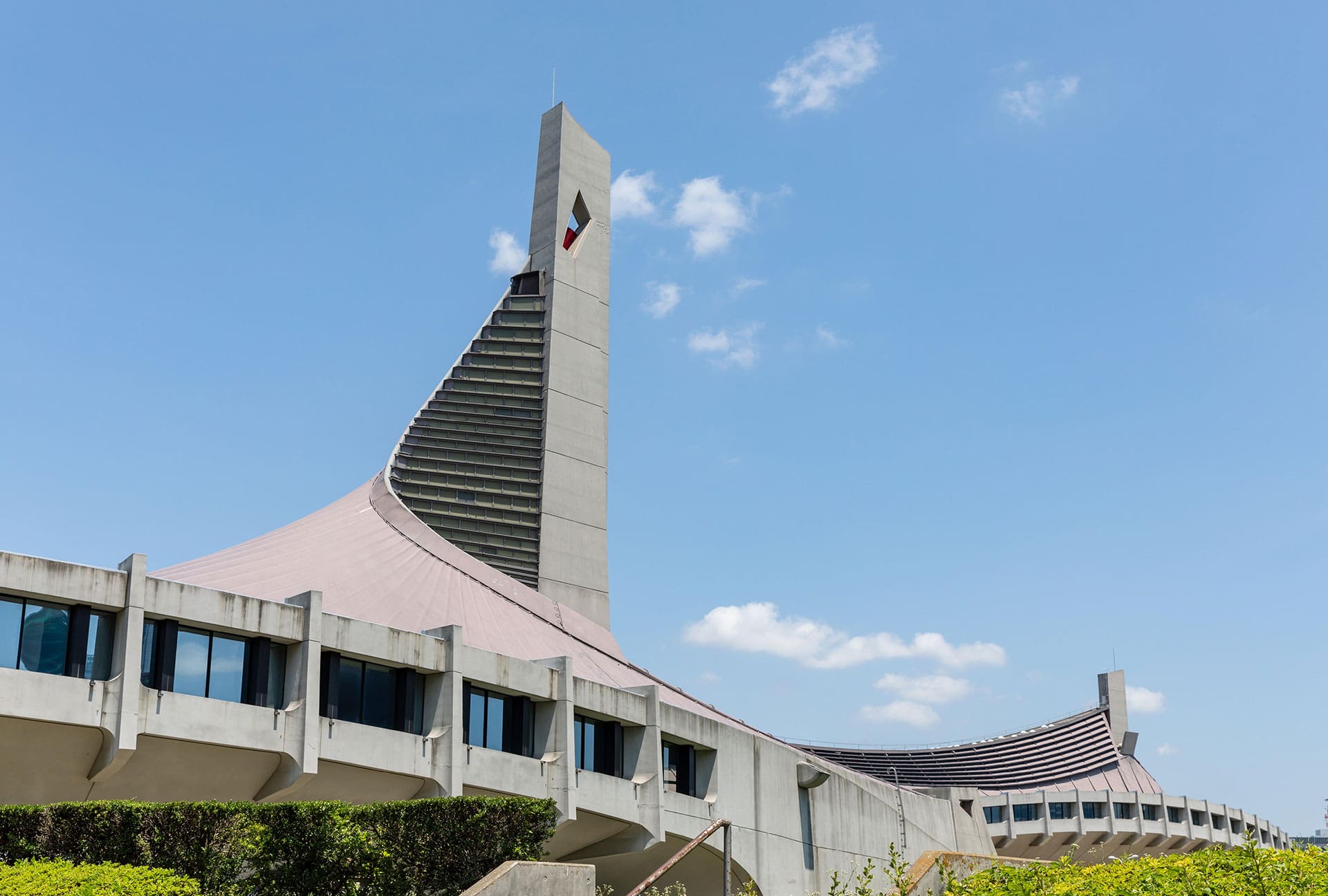 The Yoyogi National Stadium built for the 1964 Tokyo Olympics