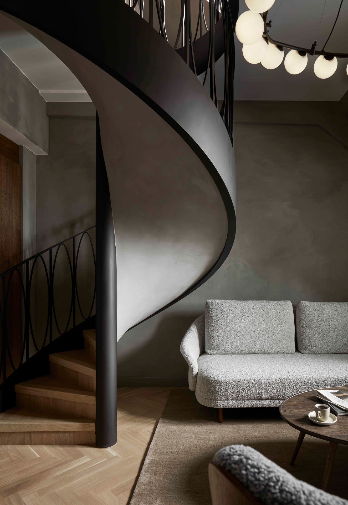 A duplex suite at Villa Copenhagen in pared back tones