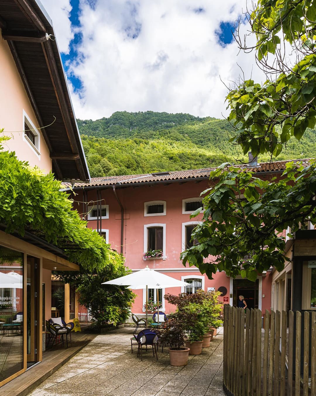 Terrace at Hisa Franko, Slovenia