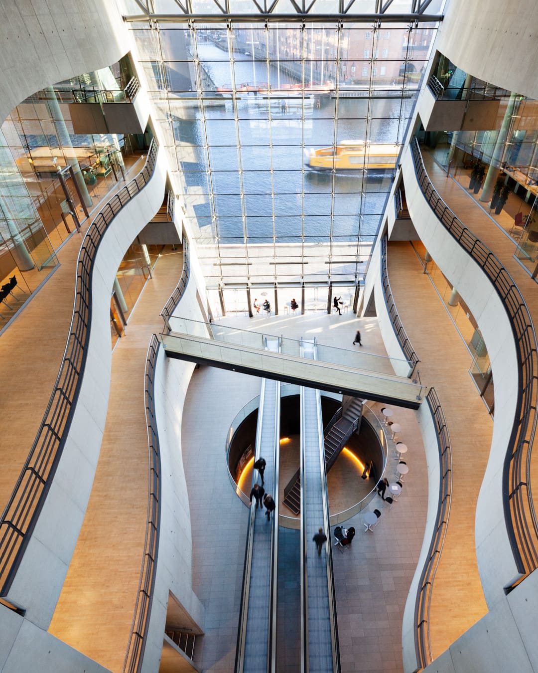 The Royal Library atrium in Copenhagen.