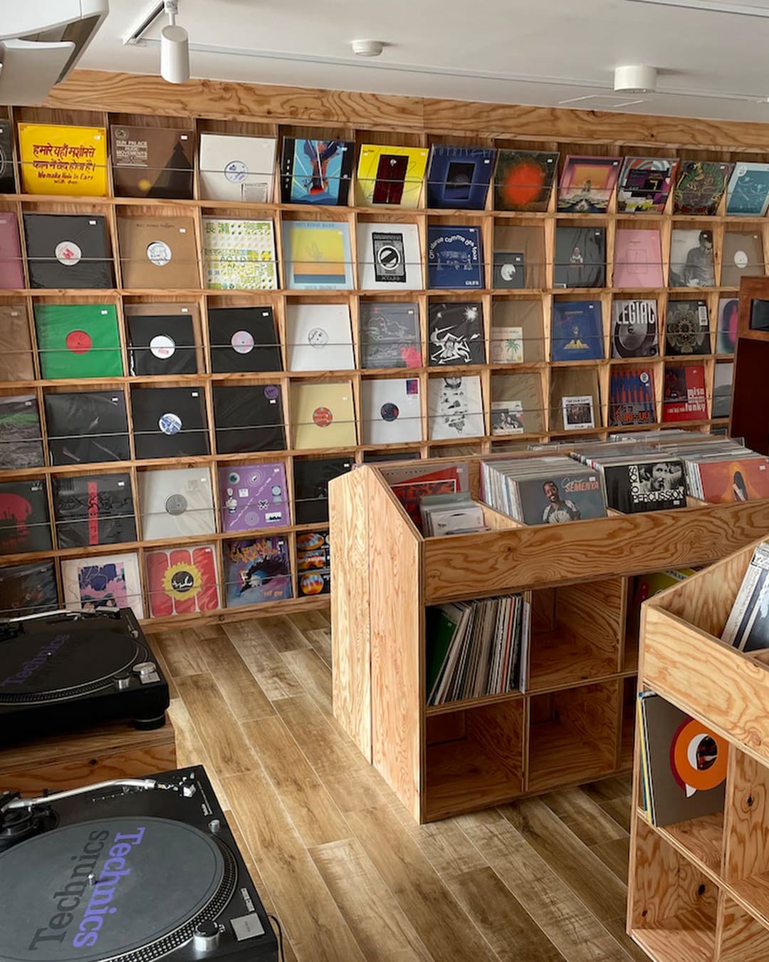 Displays at Rana-Musica record store