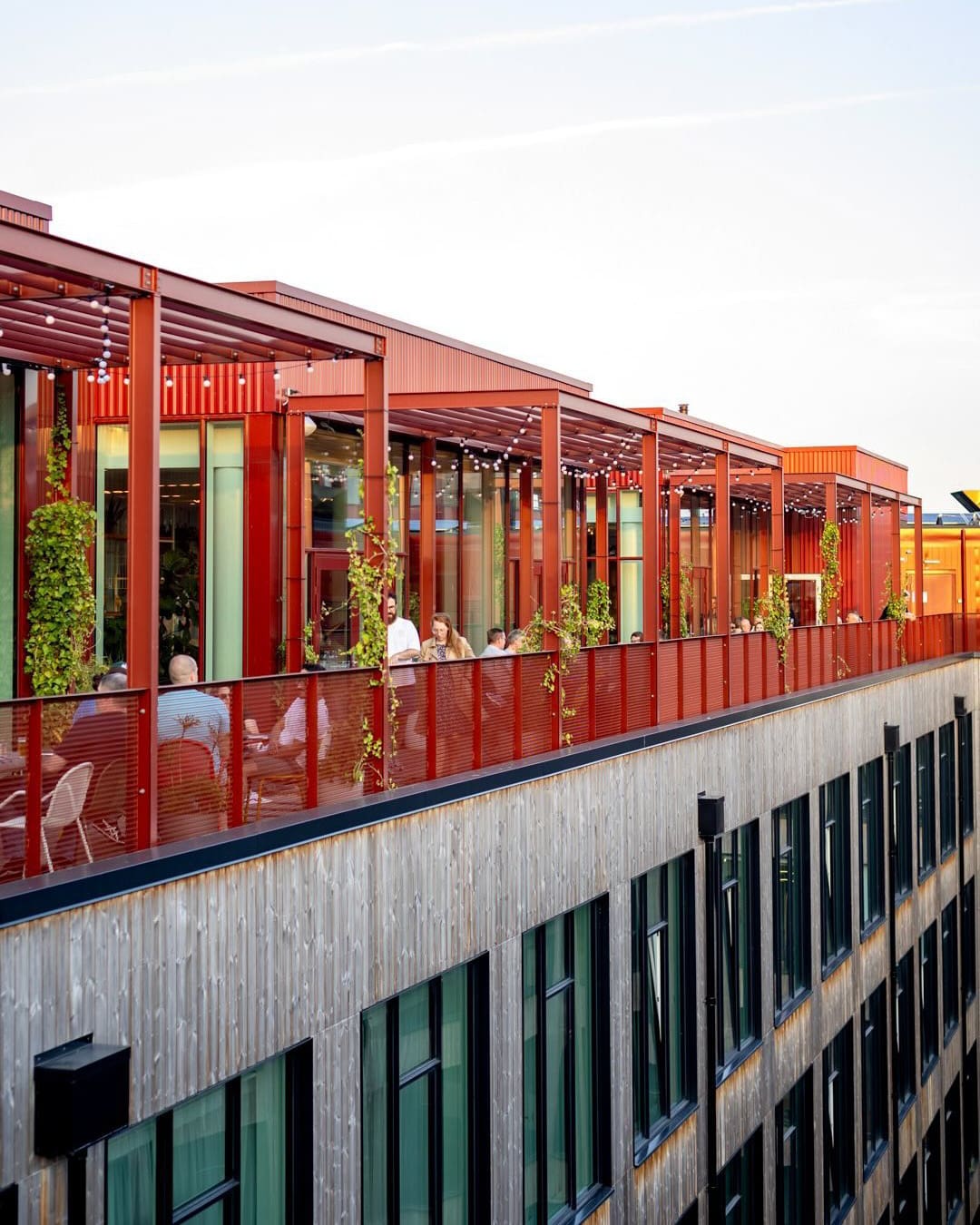 The rooftop terrace at Zoku Copenhagen.