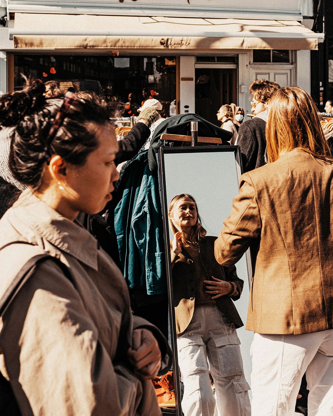 Crowds at Broadway Market, London