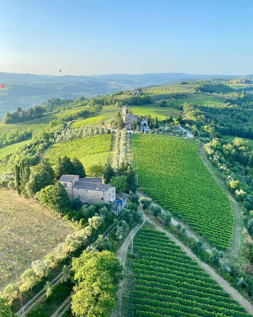 Aerial view of Corzano e Paterno