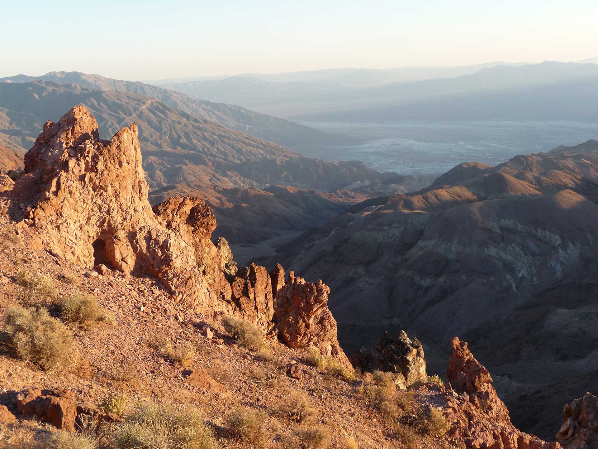 View of the Black Mountains in Death Valley