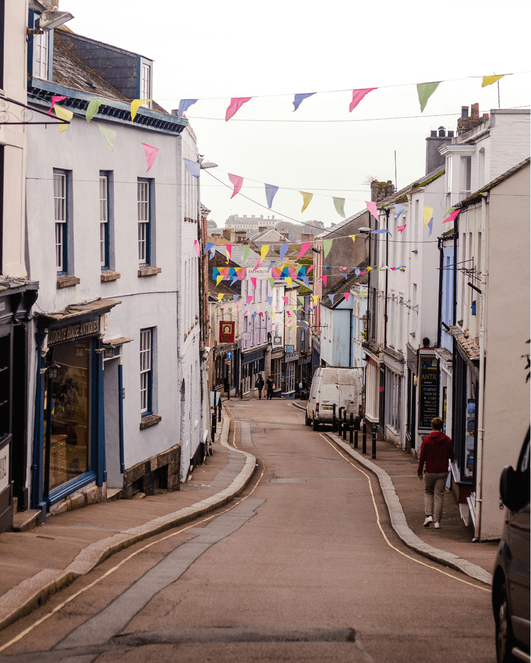 Falmouth's colourful high street