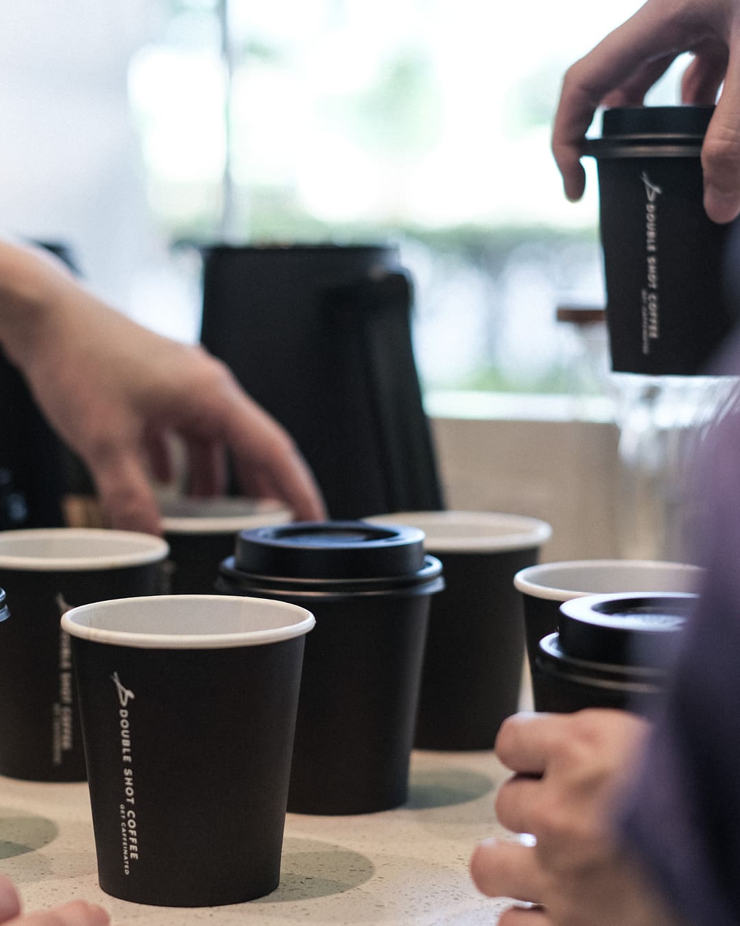 Coffee prepared at Double Shot Coffee in Singapore