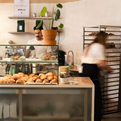 Chefs preparing food at De Beco, Lisbon