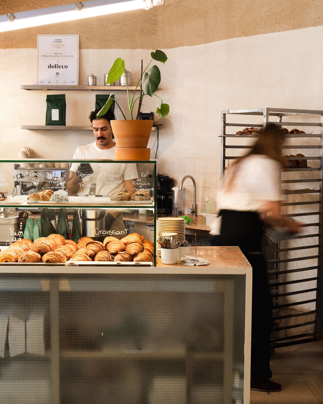 Chefs preparing food at De Beco, Lisbon