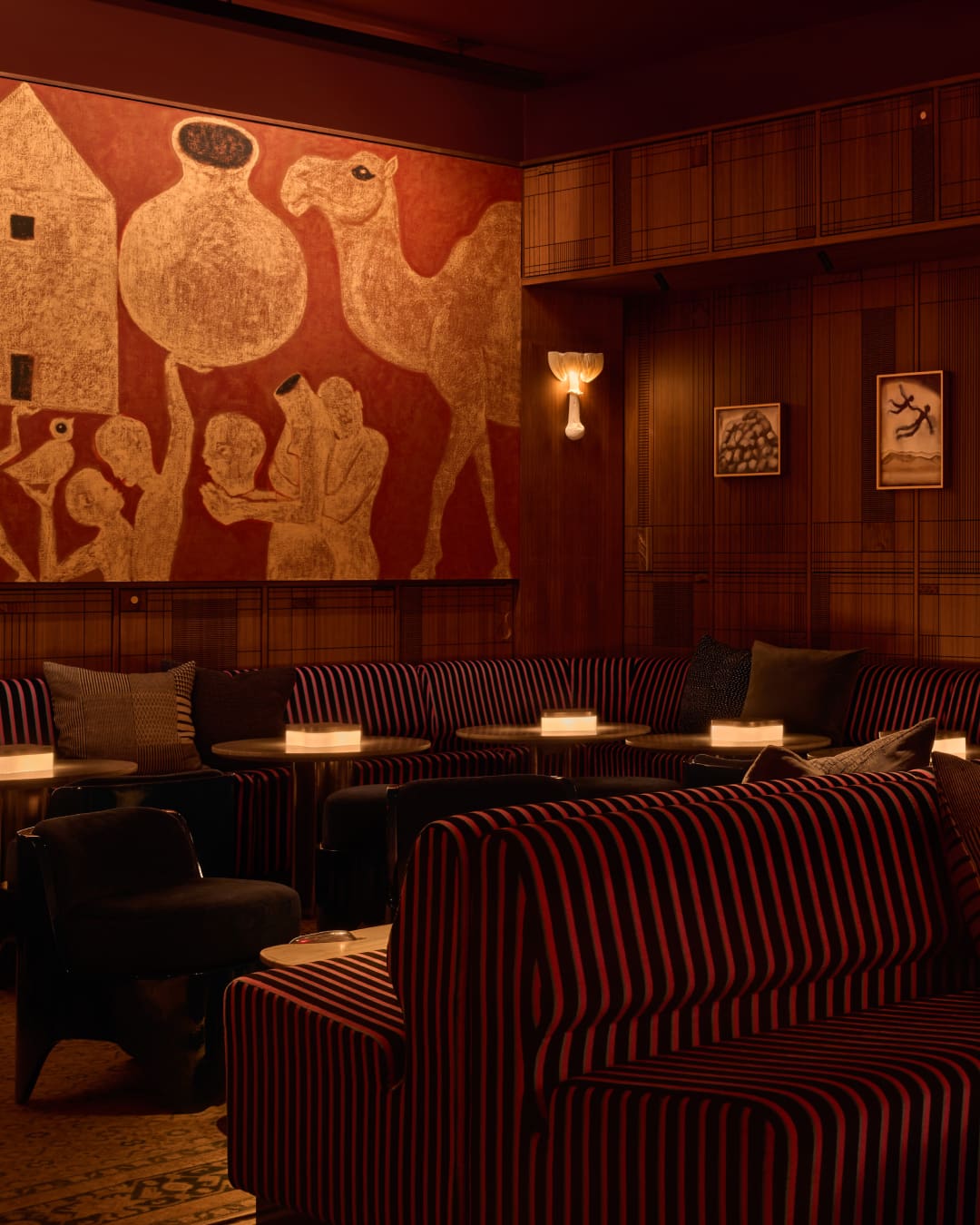 Cosy interior at Clemente Bar, New York