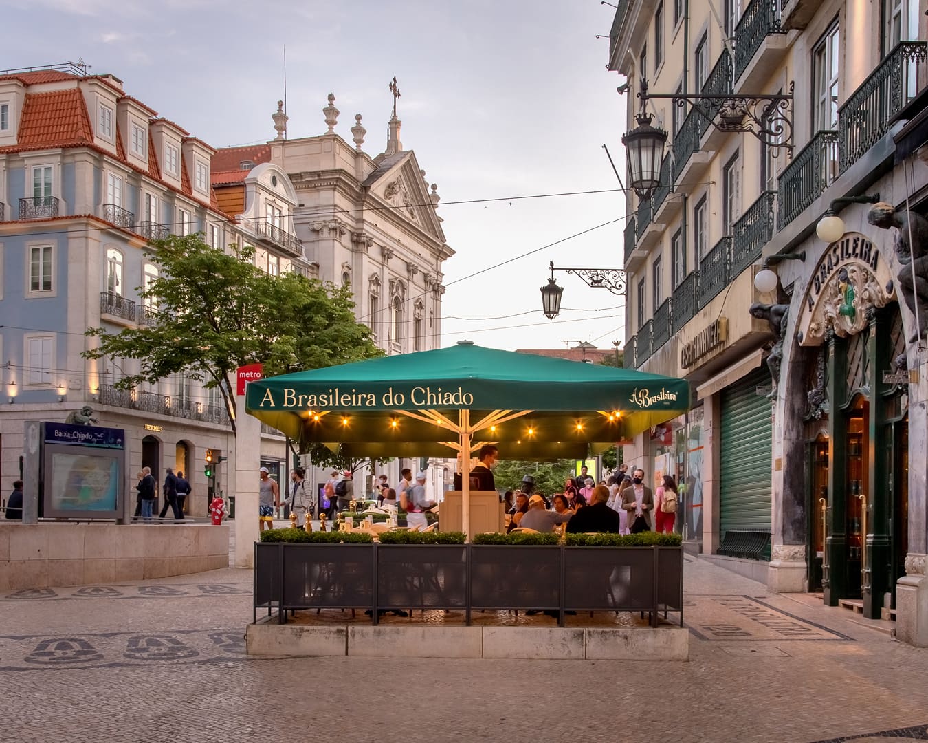 Exterior of A Brasileira in Lisbon