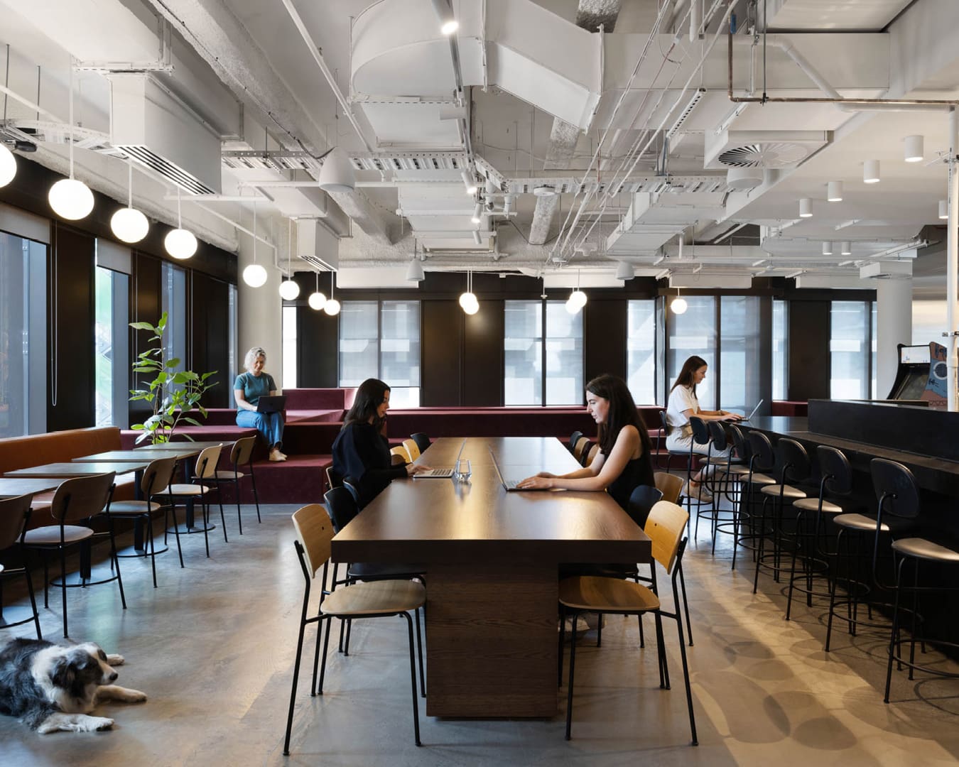 Co-working inside The Commons in Melbourne.