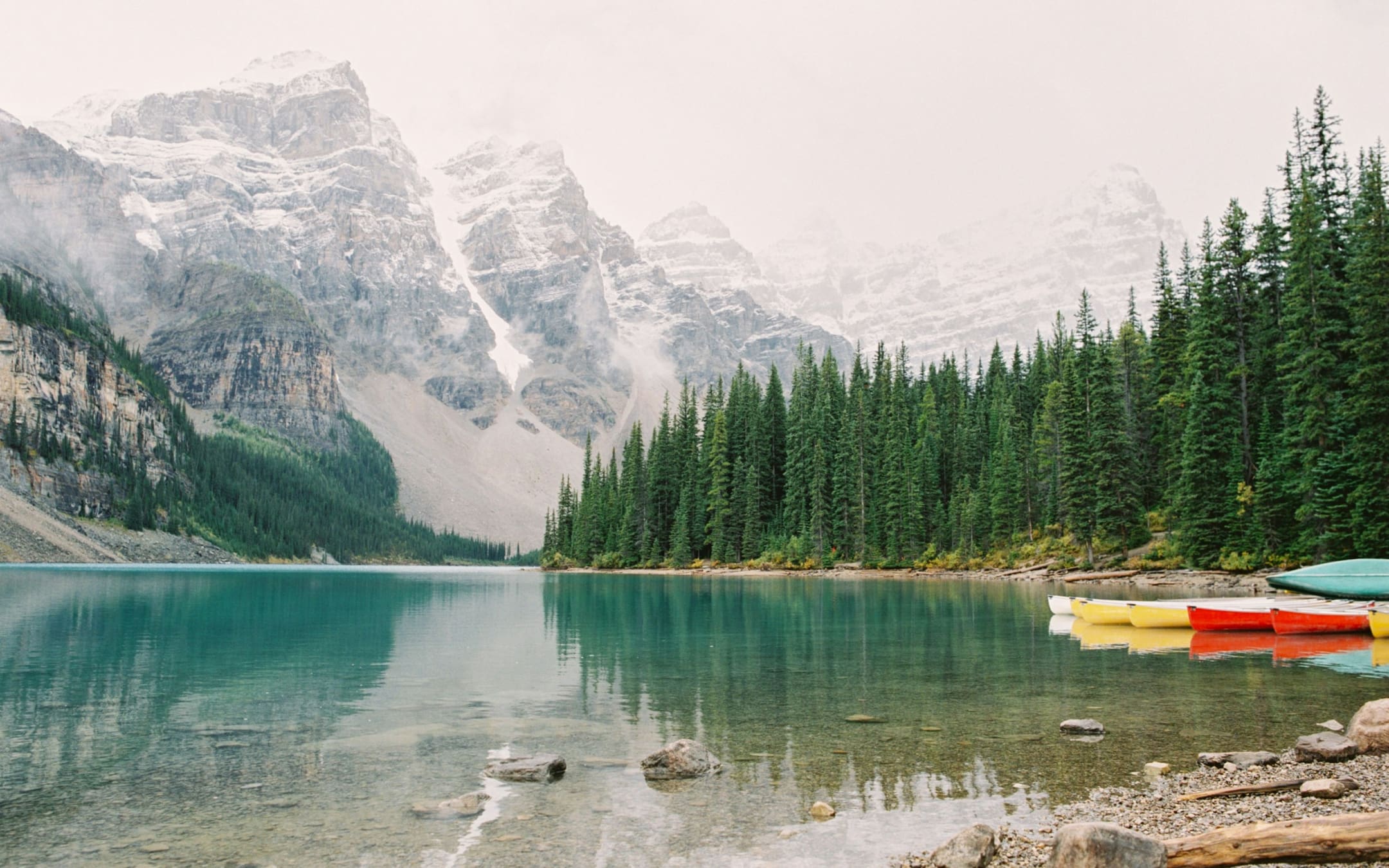 Still Morain Lake in Canada 