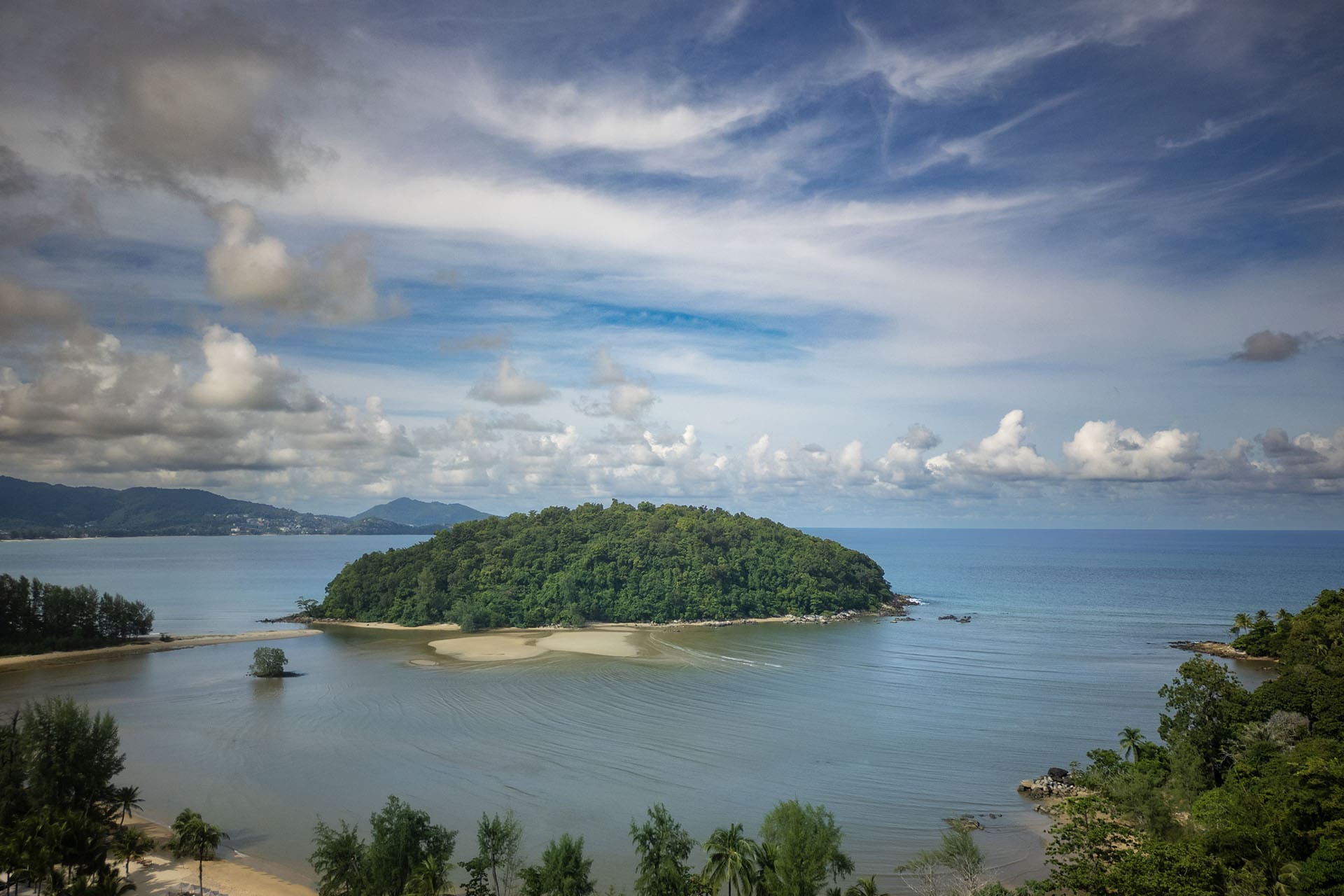 Sea and island view at Anantara Layan in Phuket, a medi-wellness hotel catering to Thailand's wellness tourism boom