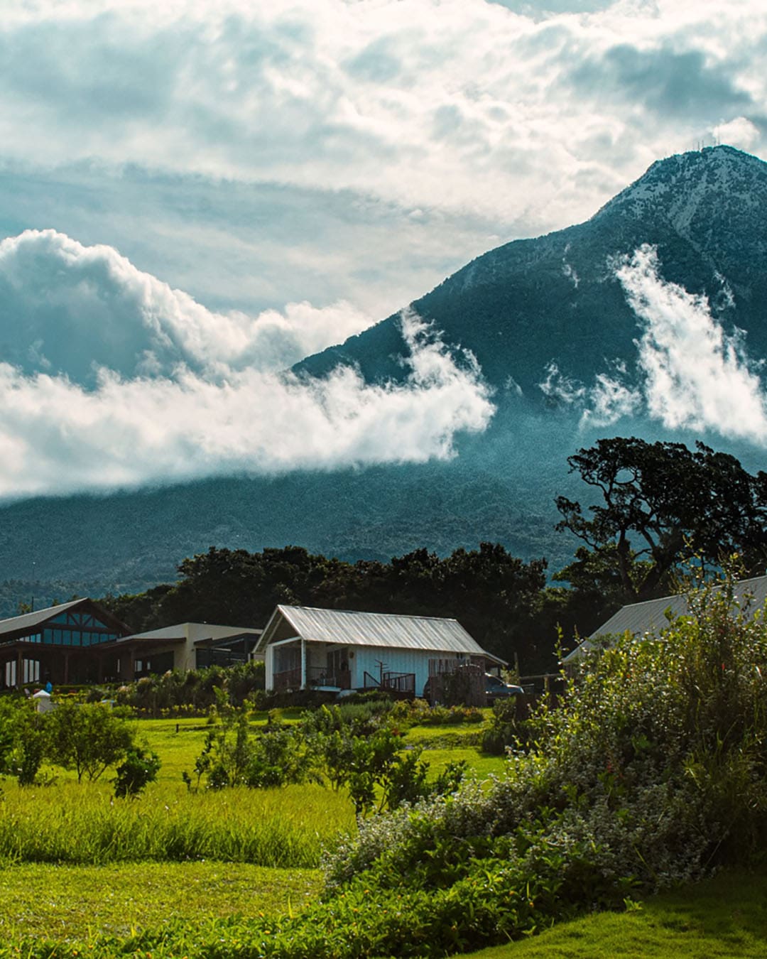Finca San Cayetano against mountain views in Guatemala
