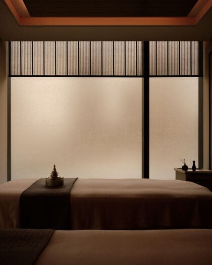 A treatment room at Aman Nai Lert Bangkok