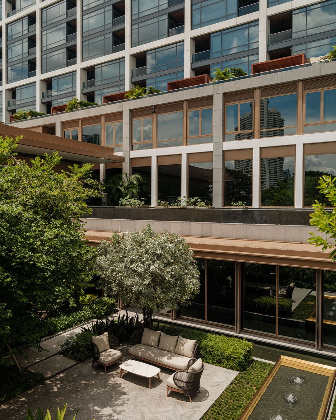 A view of Capella Bangkok hotel
