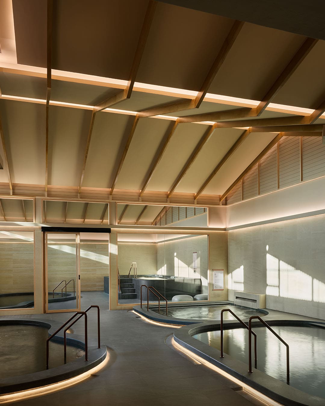 Japanese onsen pools are part of the hotel wellness offering at Grande Centre Point Lumphini