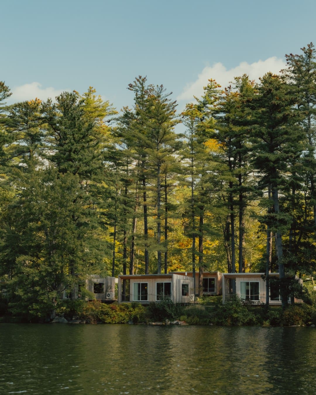 Prospect Berkshires cabins view from the lake