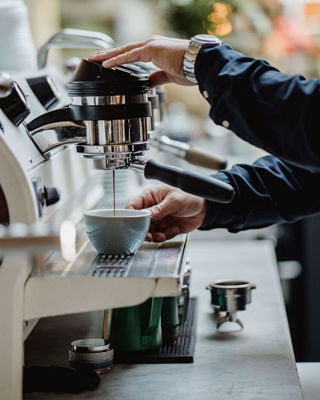The master barista at work at Gleneagles