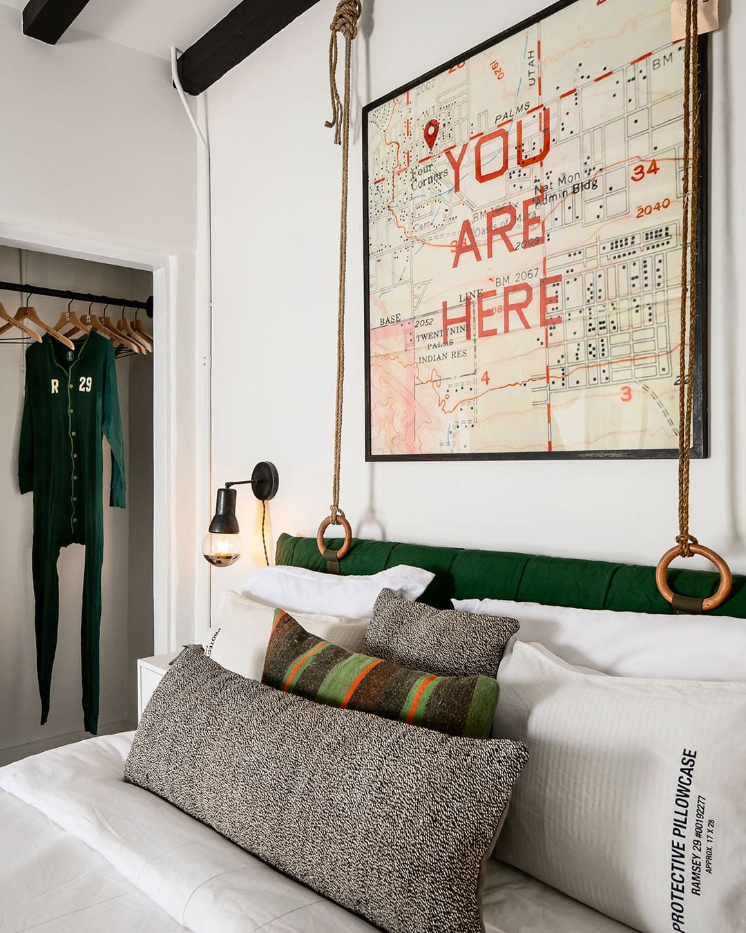Bedroom interiors at Ramsey Twentynine Palms, California