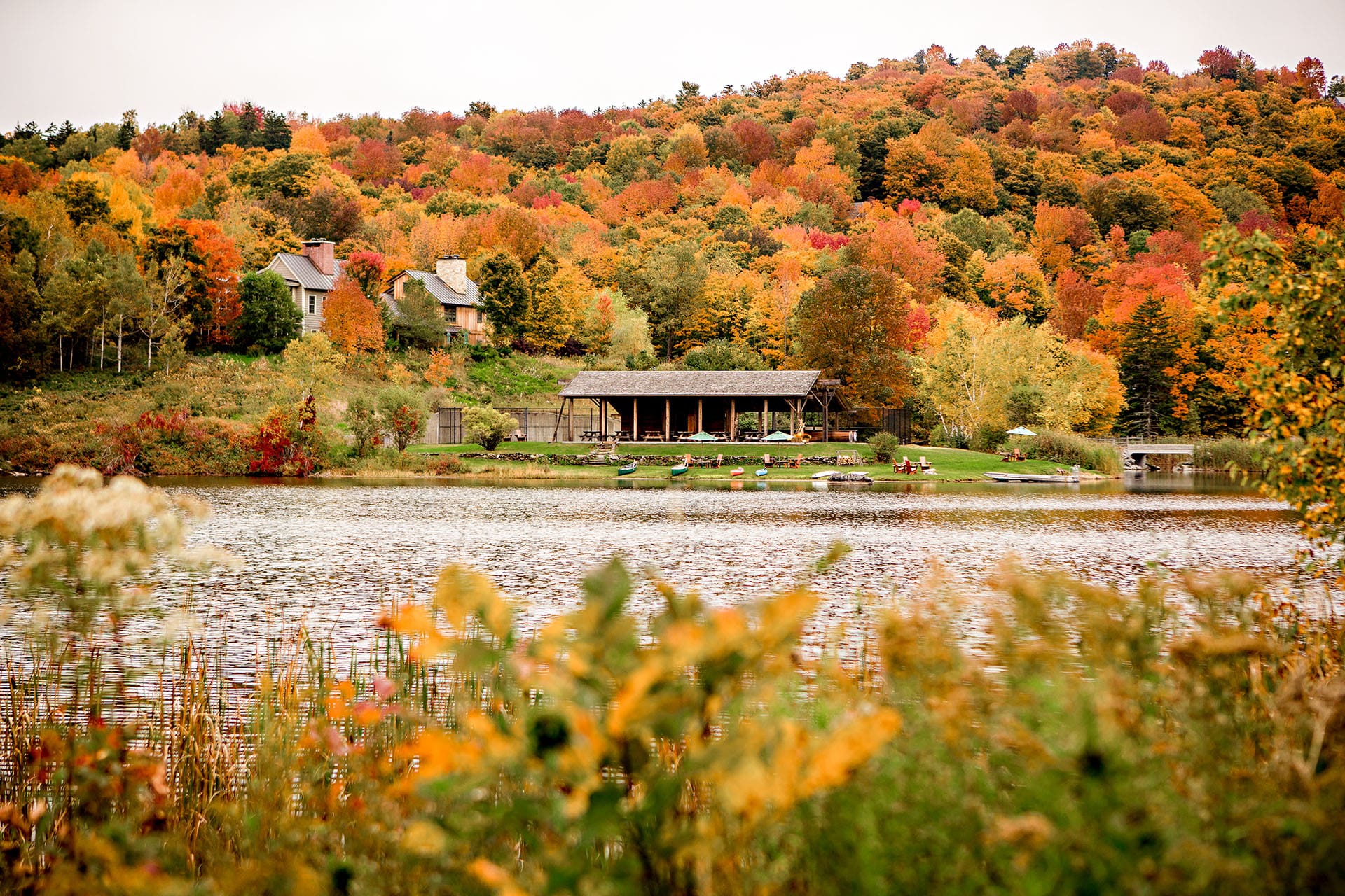 Twin Farms in autumn in Vermont