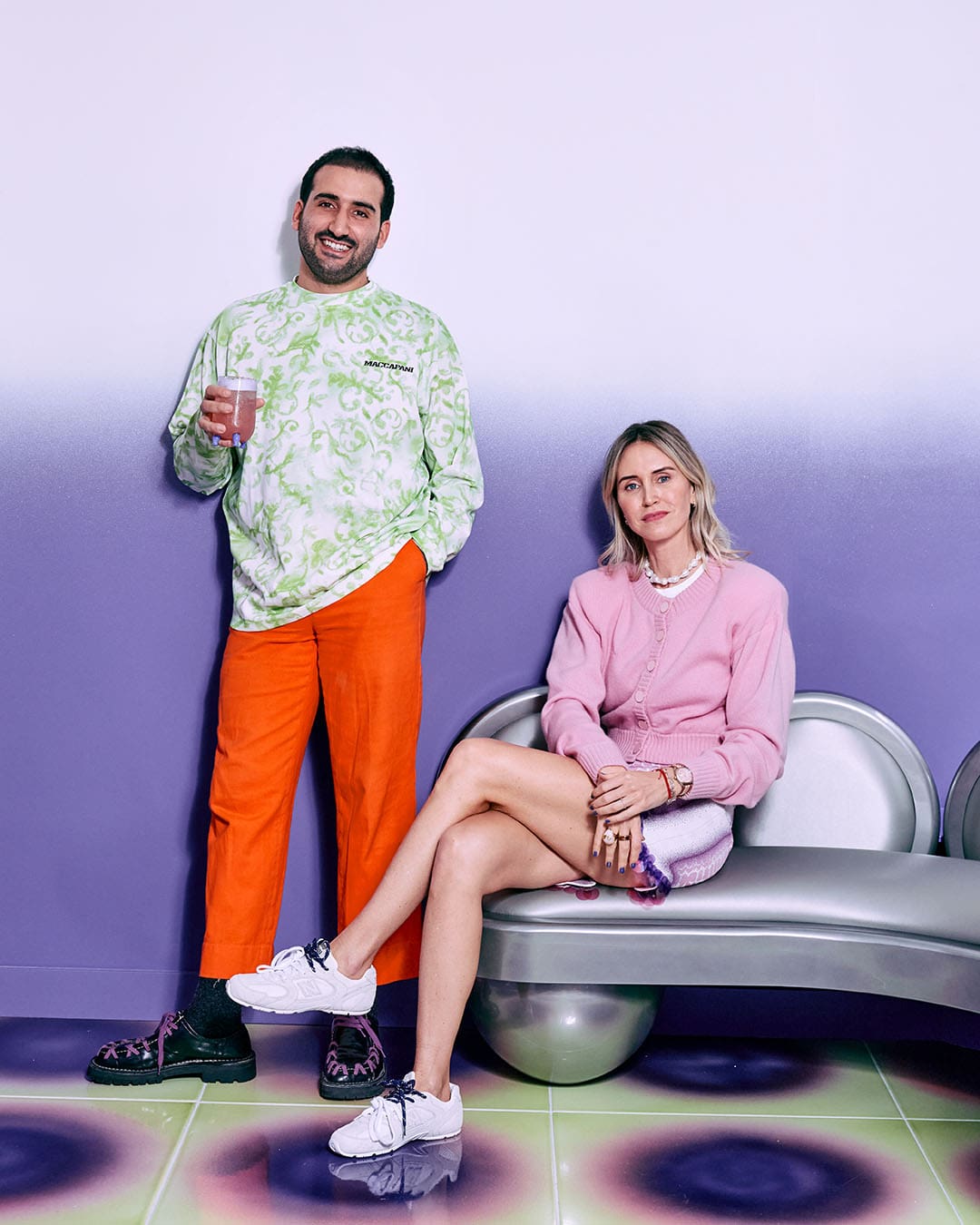 Uchronia’s Julien Sebban and Koibird founder Belma Gaudio. Photography by Félix Dol Maillot