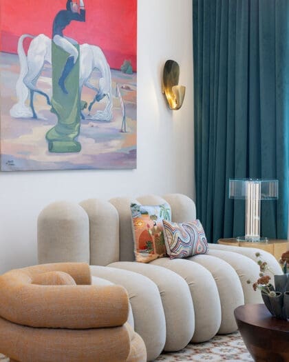 Surrealist bold interiors and artwork at Maison Dada in Beirut