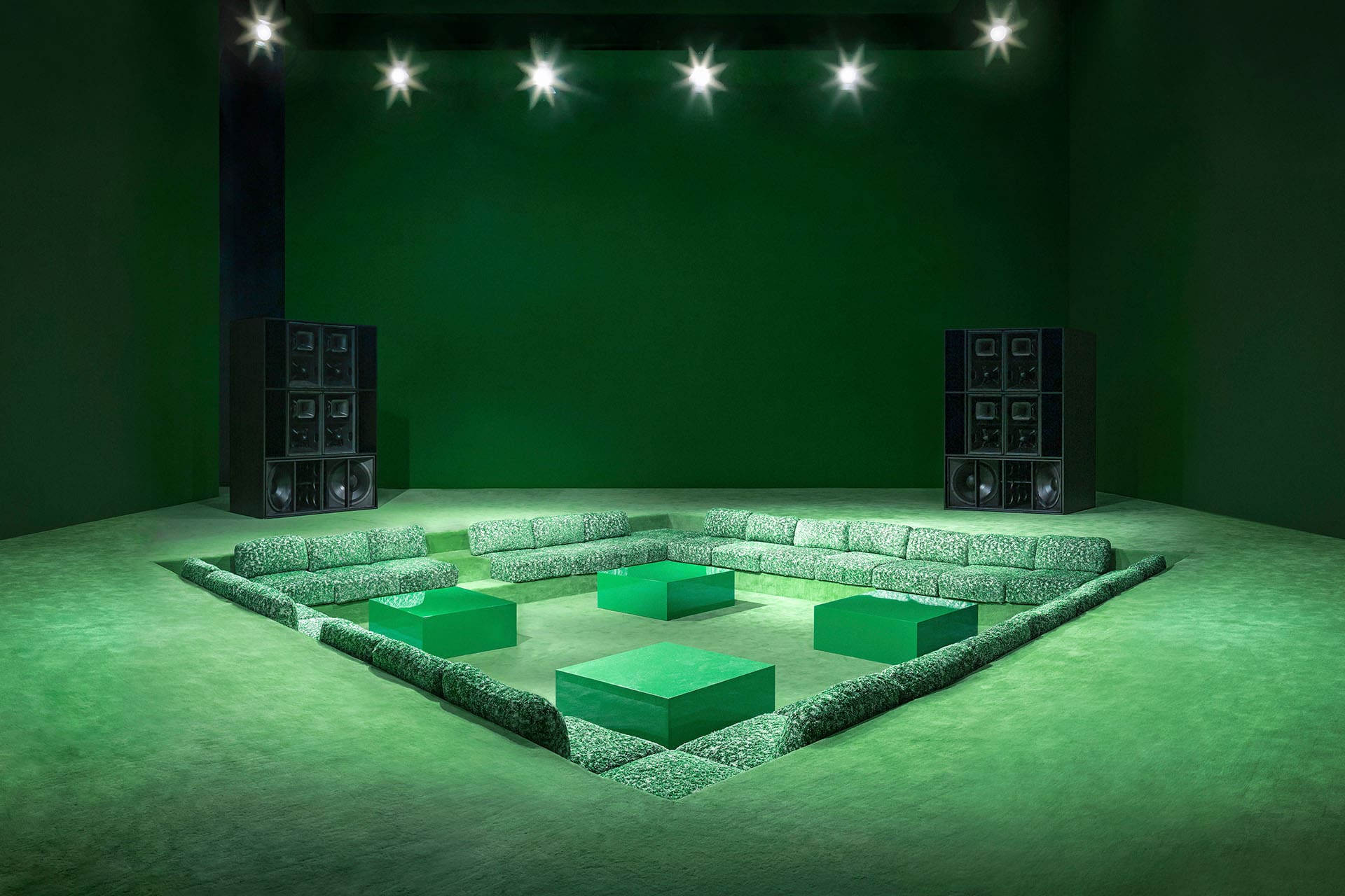 The Square by Bottega Veneta in Dubai, designed by Carl Gerges