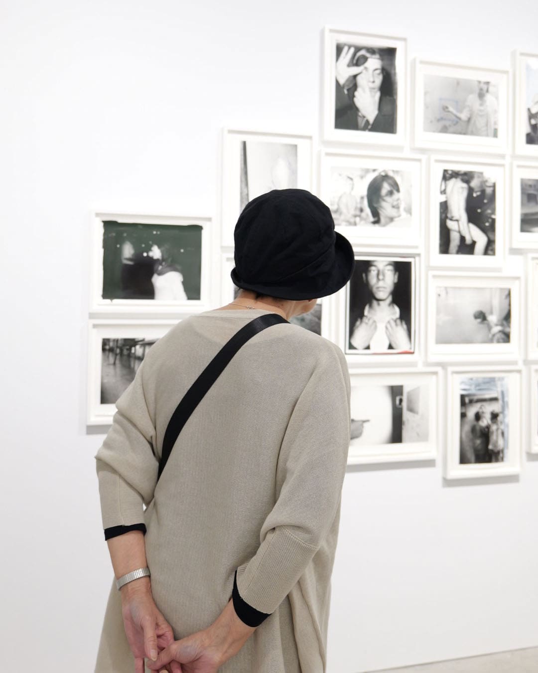 A visitor at Minnesota Street Project