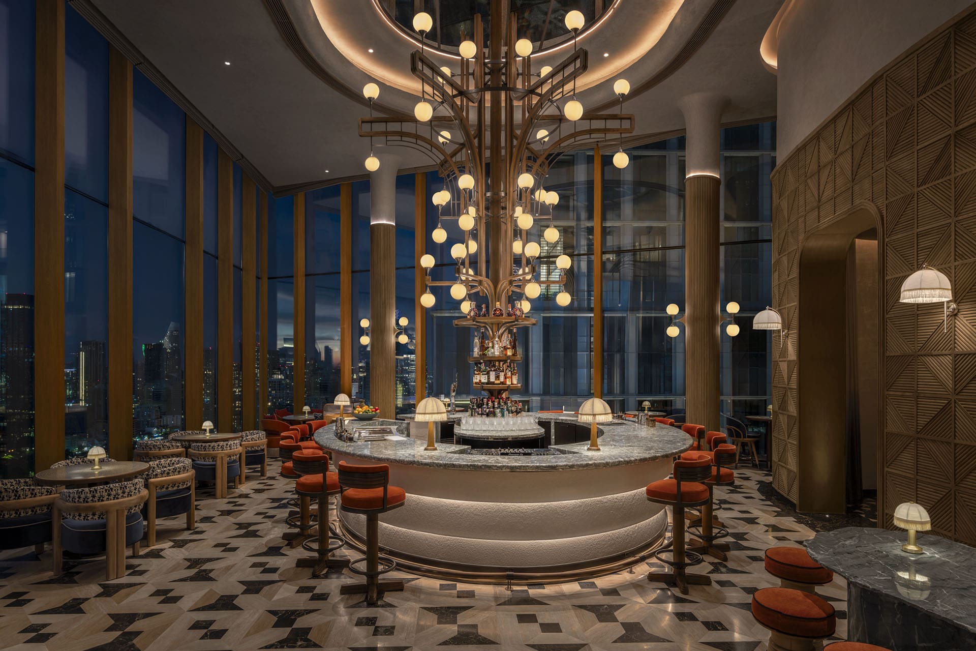 Piscari is the hotel's crowning detail