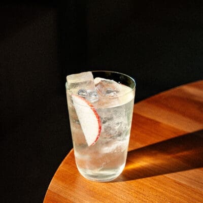 Apple tart fizz at Bar Lubna