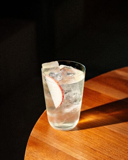 Apple tart fizz at Bar Lubna