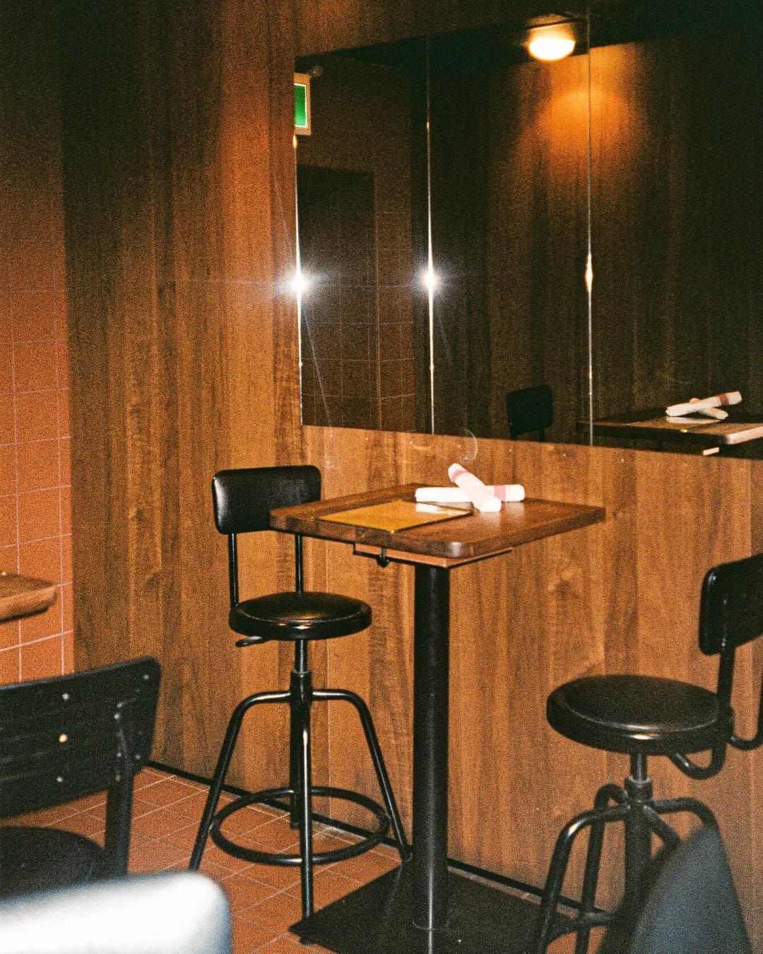 A table with two chairs at Short Turn, Toronto