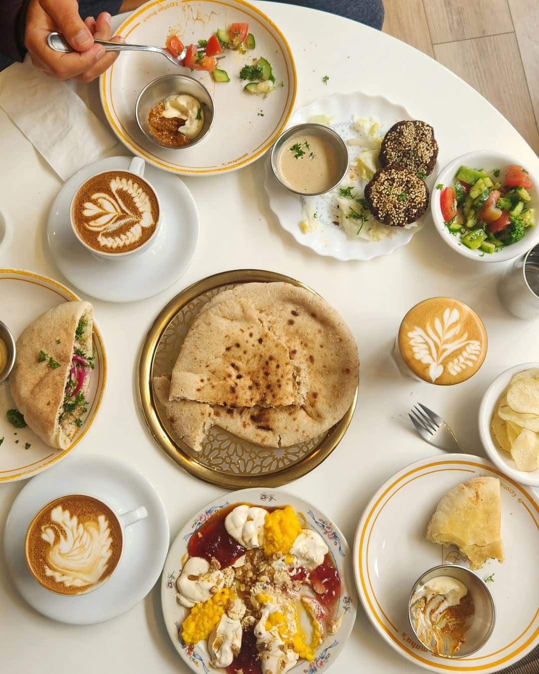 A variety of Egyptian dishes at Maha's